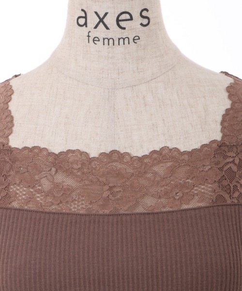 axes femme（アクシーズファム）の「2WAYレースリブタンク