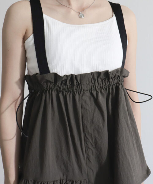 fredy emue（フレディエミュ）の「アシメティアードキャミワンピース（ワンピース・レディース・アイボリー/カーキ・38）」の6枚目の写真