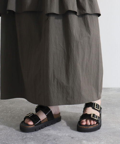 fredy emue（フレディエミュ）の「アシメティアードキャミワンピース（ワンピース・レディース・アイボリー/カーキ・38）」の8枚目の写真