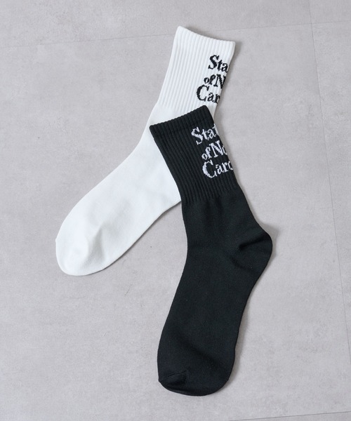 COLONY 2139（コロニートゥーワンスリーナイン）の「英字柄ソックス（ソックス/靴下・メンズ・ホワイト/ブラック・25）」の3枚目の写真