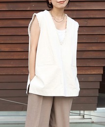 コットンフリンジベスト