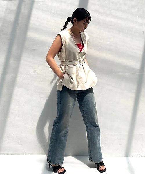 CREDONA（クレドナ）の「コットンフリンジベスト（ベスト・レディース・ホワイト系その他・FREE）」の18枚目の写真