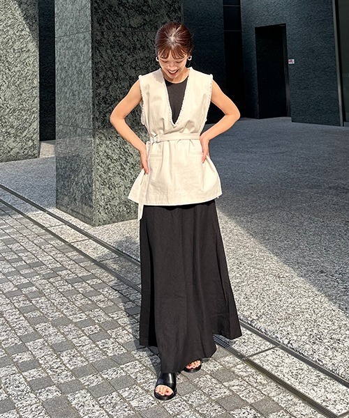 CREDONA（クレドナ）の「コットンフリンジベスト（ベスト・レディース・ホワイト系その他・FREE）」の10枚目の写真