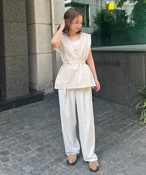 CREDONA（クレドナ）の「コットンフリンジベスト（ベスト・レディース・ホワイト系その他・FREE）」の15枚目の写真