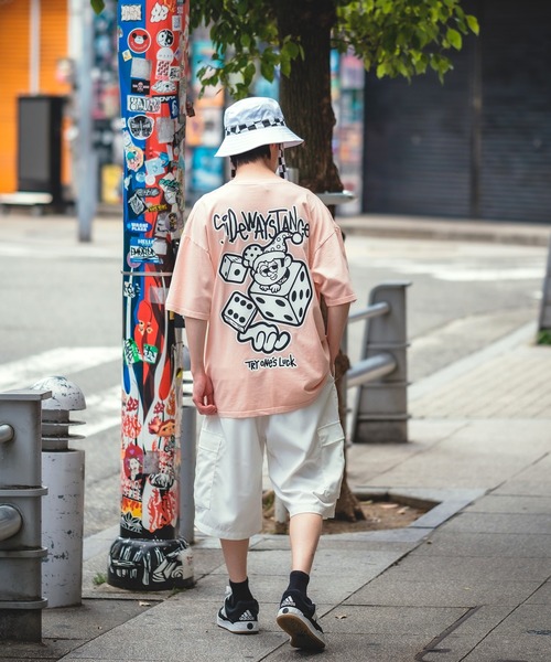 ステッチングワイドカーゴショーツ