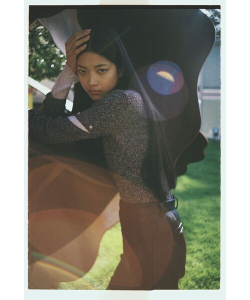 Ray BEAMS（レイビームス）の「Ray BEAMS / ストレッチ レース ハイネック トップス（Tシャツ/カットソー・レディース・ブラック/ホワイト系その他6/ラベンダー・ONE SIZE）」の11枚目の写真