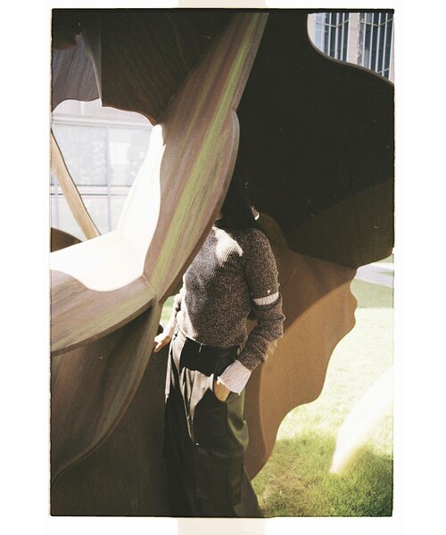 Ray BEAMS（レイビームス）の「Ray BEAMS / ストレッチ レース ハイネック トップス（Tシャツ/カットソー・レディース・ブラック/ホワイト系その他6/ラベンダー・ONE SIZE）」の12枚目の写真