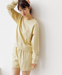 【she said that (シー セッド ザット)】刺繍裏毛プルオーバー