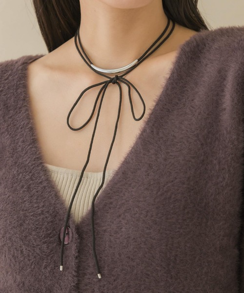 SMELLY（スメリー）の「メタルバーロングコードチョーカー（チョーカー・レディース・シルバー系その他・-）」の2枚目の写真