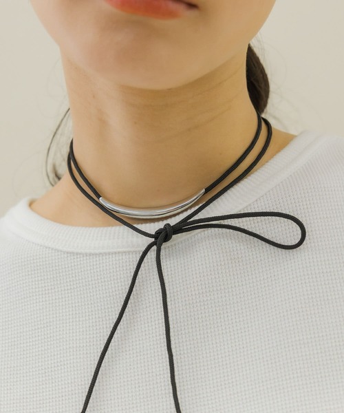 SMELLY（スメリー）の「メタルバーロングコードチョーカー（チョーカー・レディース・シルバー系その他・-）」の6枚目の写真