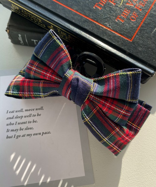 WEGO（ウィゴー）の「WEGO/リボンバンスクリップ（バレッタ/ヘアクリップ・レディース・ブラック/オフホワイト/その他1・FREE）」の3枚目の写真