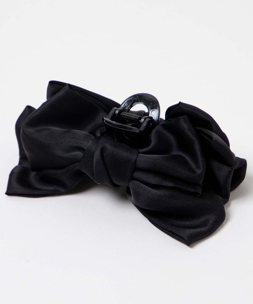WEGO（ウィゴー）の「WEGO/リボンバンスクリップ（バレッタ/ヘアクリップ・レディース・ブラック/オフホワイト/その他1・FREE）」の9枚目の写真