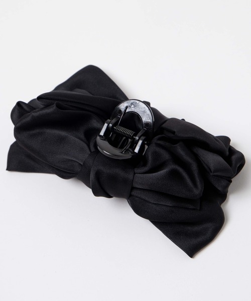 WEGO（ウィゴー）の「WEGO/リボンバンスクリップ（バレッタ/ヘアクリップ・レディース・ブラック/オフホワイト/その他1・FREE）」の8枚目の写真