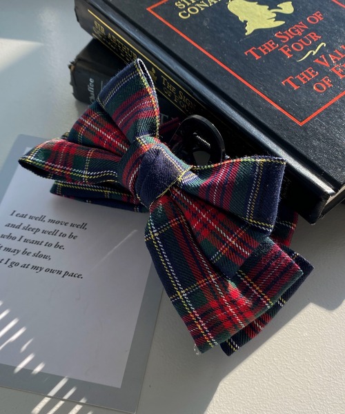 WEGO（ウィゴー）の「WEGO/リボンバンスクリップ（バレッタ/ヘアクリップ・レディース・ブラック/オフホワイト/その他1・FREE）」の11枚目の写真