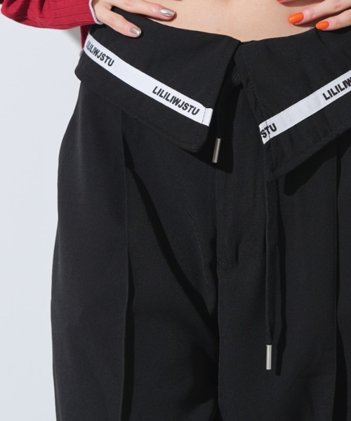 Solace(ソレイス)の「ウエストデザインスラックスパンツ(スラックス・レディース・ブラック/ライトグレー/ホワイト・MEDIUM/LARGE)」の15枚目の写真