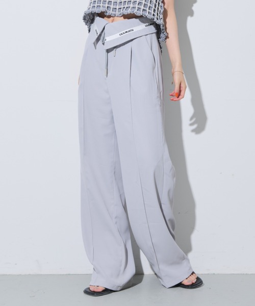 Solace(ソレイス)の「ウエストデザインスラックスパンツ(スラックス・レディース・ブラック/ライトグレー/ホワイト・MEDIUM/LARGE)」の18枚目の写真