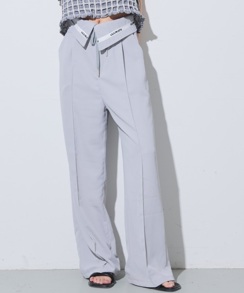 Solace(ソレイス)の「ウエストデザインスラックスパンツ(スラックス・レディース・ブラック/ライトグレー/ホワイト・MEDIUM/LARGE)」の20枚目の写真