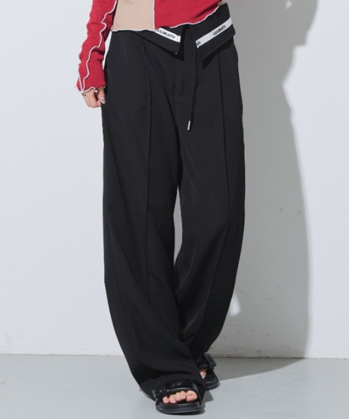 Solace(ソレイス)の「ウエストデザインスラックスパンツ(スラックス・レディース・ブラック/ライトグレー/ホワイト・MEDIUM/LARGE)」の13枚目の写真