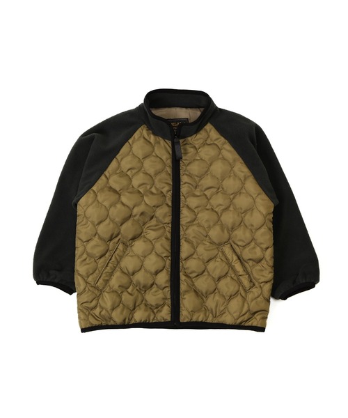 DILASH（ディラッシュ）の「中綿キルトジャケット（ブルゾン・キッズ・カーキ/ベージュ・100/120/110/90/140/130/80）」の6枚目の写真