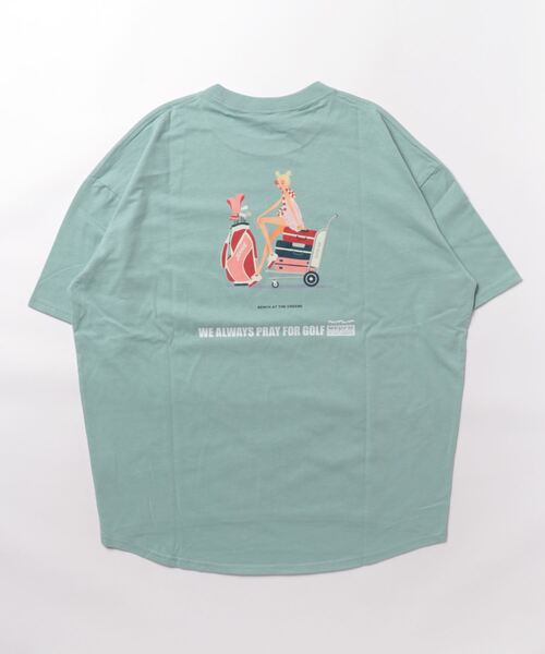 BENCH AT THE GREENE GOLF(ベンチアットザグリーンゴルフ)の「BENCH AT THE GREENE GOLF / レディース Tシャツ(Tシャツ/カットソー・レディース・ブラック/ホワイト/グリーン/ベージュ・MEDIUM/LARGE)」の12枚目の写真