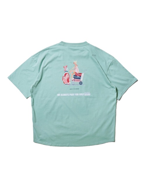 BENCH AT THE GREENE GOLF(ベンチアットザグリーンゴルフ)の「BENCH AT THE GREENE GOLF / レディース Tシャツ(Tシャツ/カットソー・レディース・ブラック/ホワイト/グリーン/ベージュ・MEDIUM/LARGE)」の4枚目の写真