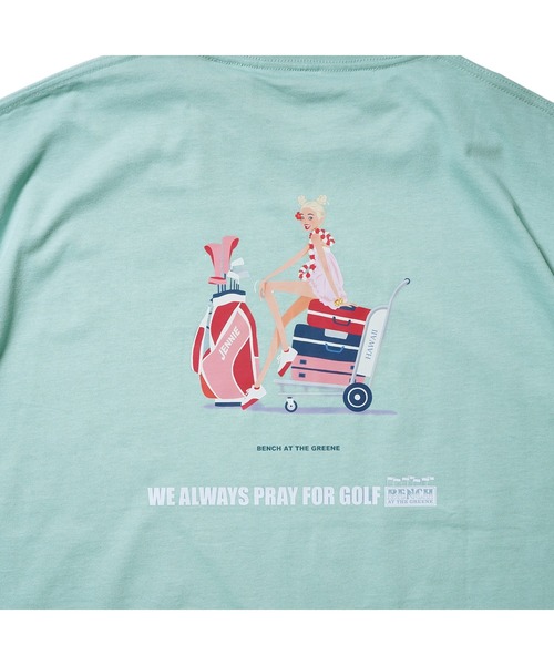 BENCH AT THE GREENE GOLF(ベンチアットザグリーンゴルフ)の「BENCH AT THE GREENE GOLF / レディース Tシャツ(Tシャツ/カットソー・レディース・ブラック/ホワイト/グリーン/ベージュ・MEDIUM/LARGE)」の10枚目の写真