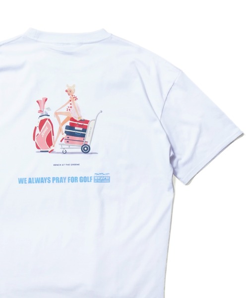 BENCH AT THE GREENE GOLF(ベンチアットザグリーンゴルフ)の「BENCH AT THE GREENE GOLF / レディース Tシャツ(Tシャツ/カットソー・レディース・ブラック/ホワイト/グリーン/ベージュ・MEDIUM/LARGE)」の18枚目の写真