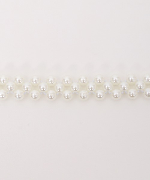 axes femme POETIQUE（アクシーズファムポエティック）の「パールゴムベルト（ベルト・レディース・ゴールド/シルバー・FREE）」の5枚目の写真