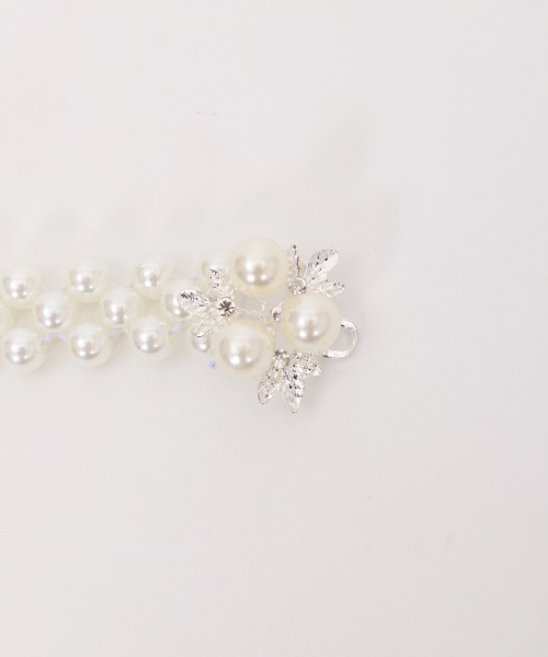 axes femme POETIQUE（アクシーズファムポエティック）の「パールゴムベルト（ベルト・レディース・ゴールド/シルバー・FREE）」の6枚目の写真