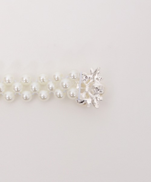 axes femme POETIQUE（アクシーズファムポエティック）の「パールゴムベルト（ベルト・レディース・ゴールド/シルバー・FREE）」の8枚目の写真