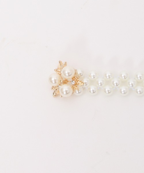 axes femme POETIQUE（アクシーズファムポエティック）の「パールゴムベルト（ベルト・レディース・ゴールド/シルバー・FREE）」の11枚目の写真