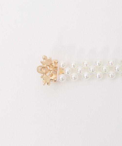 axes femme POETIQUE（アクシーズファムポエティック）の「パールゴムベルト（ベルト・レディース・ゴールド/シルバー・FREE）」の14枚目の写真