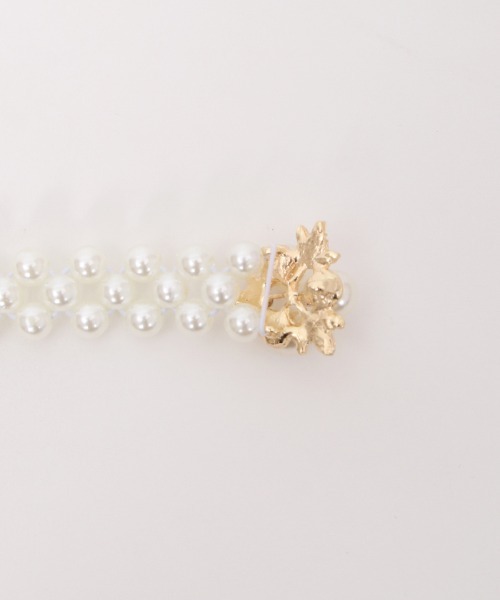 axes femme POETIQUE（アクシーズファムポエティック）の「パールゴムベルト（ベルト・レディース・ゴールド/シルバー・FREE）」の15枚目の写真