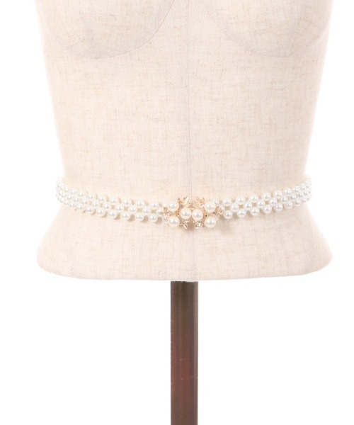 axes femme POETIQUE（アクシーズファムポエティック）の「パールゴムベルト（ベルト・レディース・ゴールド/シルバー・FREE）」の16枚目の写真