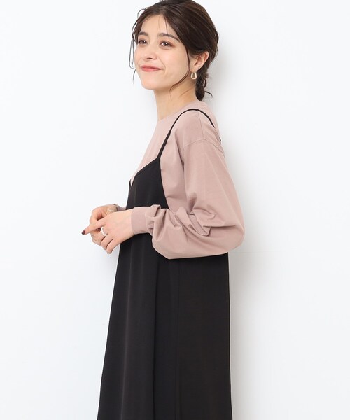 SHOO・LA・RUE(シューラルー)の「◆大人の抜け感コーデに ラウンドヘム プリントロンT(Tシャツ/カットソー・レディース・ピンク系6/ブルー系2/ブラック系/ベージュ系その他2/ベージュ系その他6/チャコール/ホワイト系その他4/ホワイト系その他・02/03/04)」の11枚目の写真