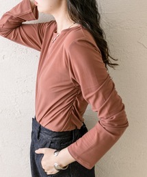 mystic | シアーギャザープルオーバー(Tシャツ/カットソー)