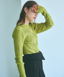 mysty woman | 【WEB限定】ニュアンスカラークシュクシュプルオーバー 977523(Tシャツ/カットソー)