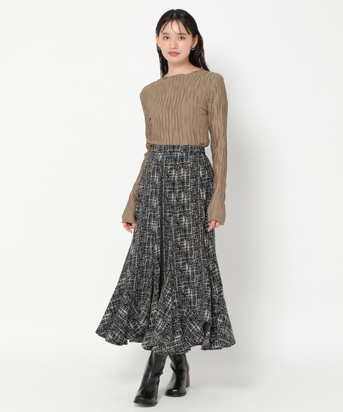 mysty woman（ミスティウーマン）の「【WEB限定】ニュアンスカラークシュクシュプルオーバー 977523（Tシャツ/カットソー・レディース・ライム/モカ/グレー/オフホワイト/ブラック・FREE）」の8枚目の写真