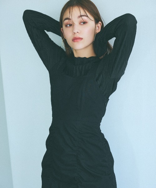 mysty woman（ミスティウーマン）の「【WEB限定】ニュアンスカラークシュクシュプルオーバー 977523（Tシャツ/カットソー・レディース・ライム/モカ/グレー/オフホワイト/ブラック・FREE）」の22枚目の写真