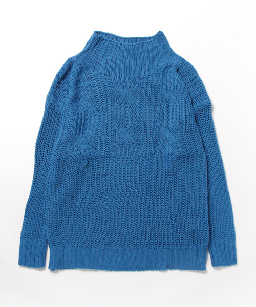 Burner(バーナー)の「【OKUOKU 0909】ニット / タートルネック / レディース oku-tops-620492289129-27 A1(ニット/セーター・レディース・ブラック/グレー/ブルー・XL/L/M)」の1枚目の写真