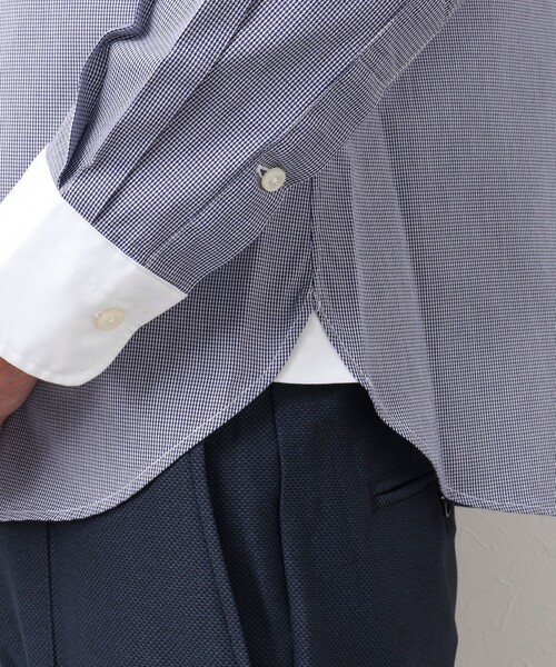 NOLLEY'S goodman（ノーリーズグッドマン）の「クジラ刺しゅう ボタンダウンシャツ（シャツ/ブラウス・メンズ・ホワイト/ブルー系その他/ライトパープル/ネイビー/ブルー/ホワイト系その他・L/M/XL/S）」の14枚目の写真