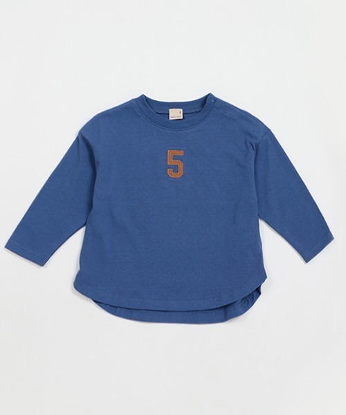 petit main（プティマイン）の「【ＧＯＯＤＰＲＩＣＥ】ナンバー長袖Ｔ（Tシャツ/カットソー・キッズ・ブルー/ブラック/オフホワイト/レッド・90cm/130cm/80ｃｍ/110cm/100cm/120cm）」の3枚目の写真