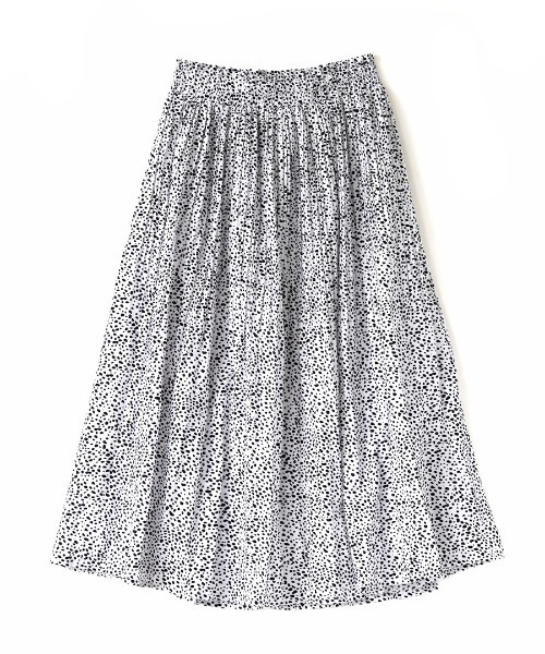 e-zakkamania stores（イーザッカマニアストアーズ）の「ダルメシアンドット 消しプリーツスカート（スカート・レディース・オフホワイト/ブラック・M）」の14枚目の写真