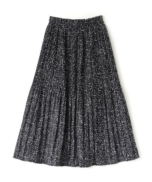 e-zakkamania stores（イーザッカマニアストアーズ）の「ダルメシアンドット 消しプリーツスカート（スカート・レディース・オフホワイト/ブラック・M）」の15枚目の写真