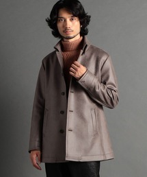 HIDEAWAYS NICOLE | ムラプリントスウェードスタンドコート(その他アウター)