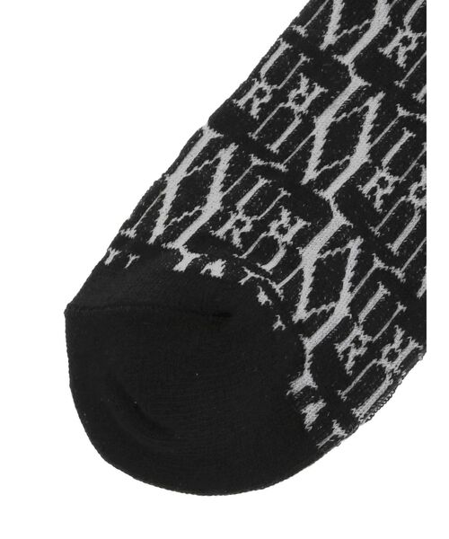 MURUA(ムルーア)の「MURUAパターンソックス(ソックス/靴下・レディース・ホワイト/ブラック・FREE)」の4枚目の写真