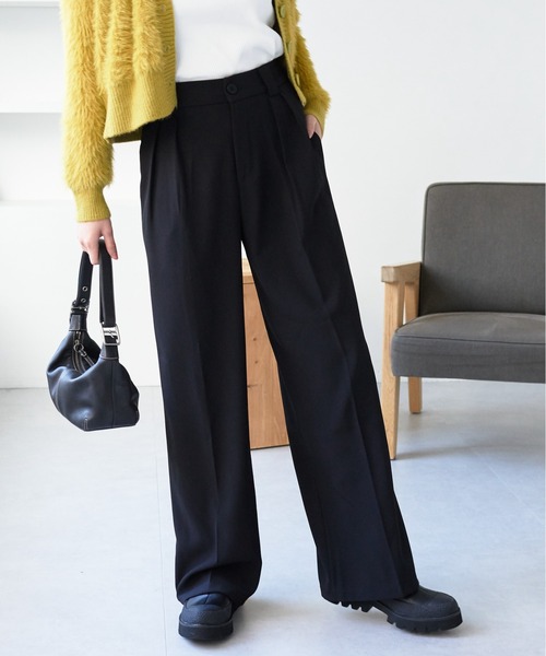 ECRIRE（エクリール）の「2タックセンタープレス スラックス（その他パンツ・レディース・ベージュ/ブラウン/グレー/ブラック・M）」の16枚目の写真