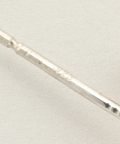 AGMES/アグメス】MINI DAHLIA HUGGIES STERLING SILVE：ピアス（両耳