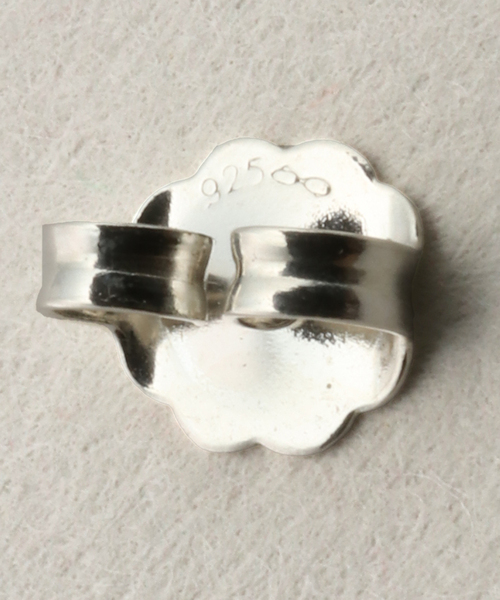 AGMES/アグメス】MINI DAHLIA HUGGIES STERLING SILVE：ピアス（両耳