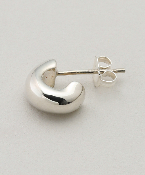 AGMES/アグメス】MINI DAHLIA HUGGIES STERLING SILVE：ピアス（両耳